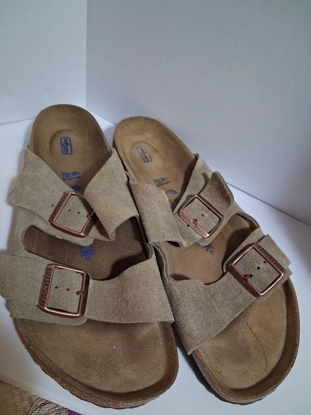 Birkenstock Unisex Arizona Suede Sandal — Taupe NWOT